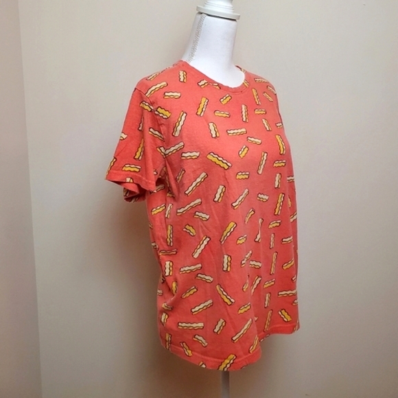 KnickerBocker Vintage Design Womens French Fry Pattern Crewneck T-shirt Medium - Picture 5 of 7
